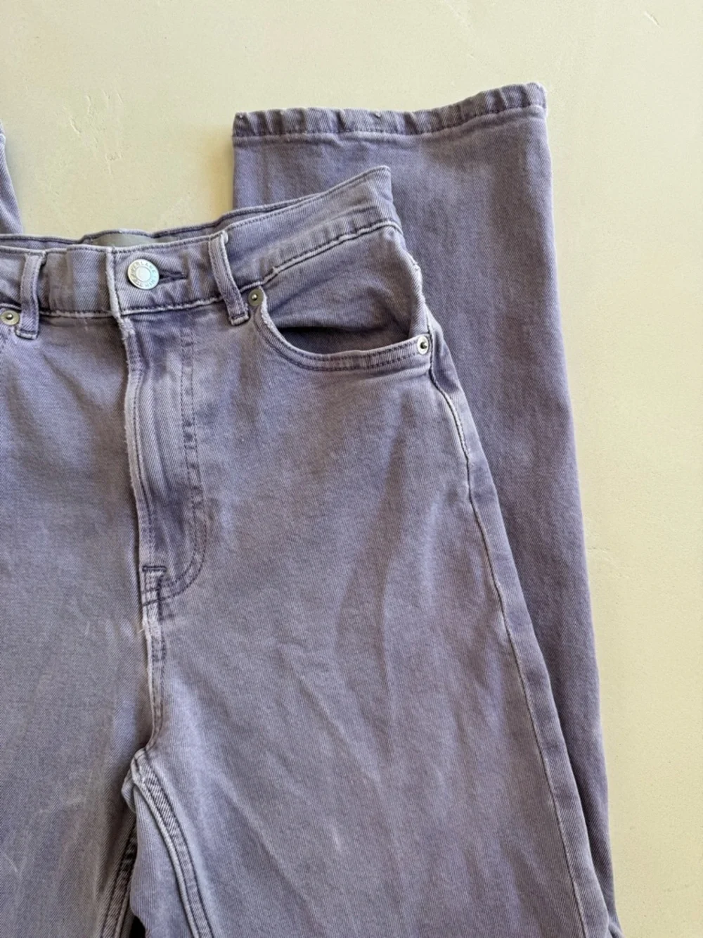 Everlane Way High Purple Straight Leg Jean 24